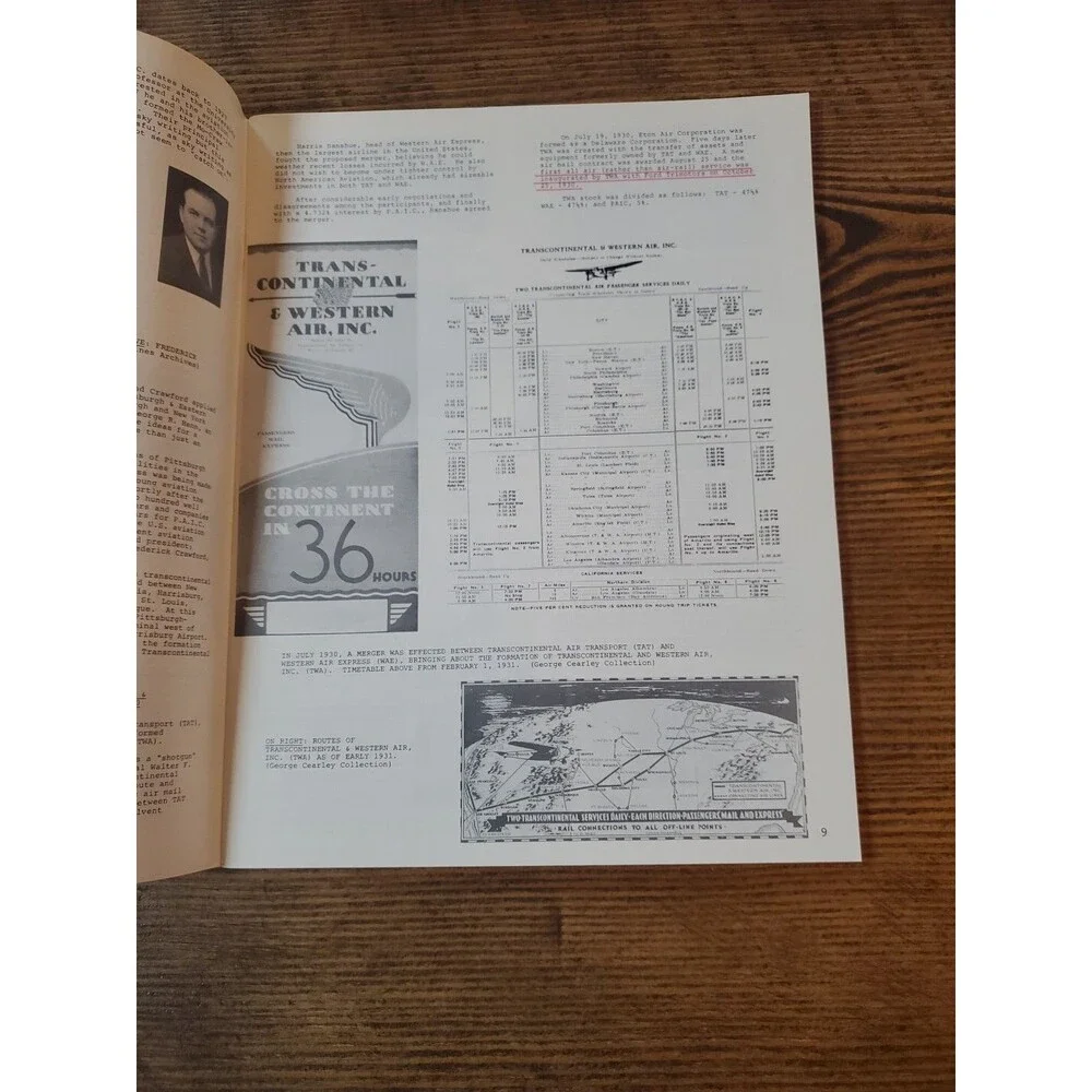 Signed George Cearley - Capital AirLines World's No.1 Prop Jet Airline